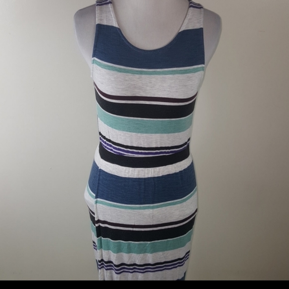 Dolan Anthropologie Color Block Striped Maxi Dress - Picture 5 of 8